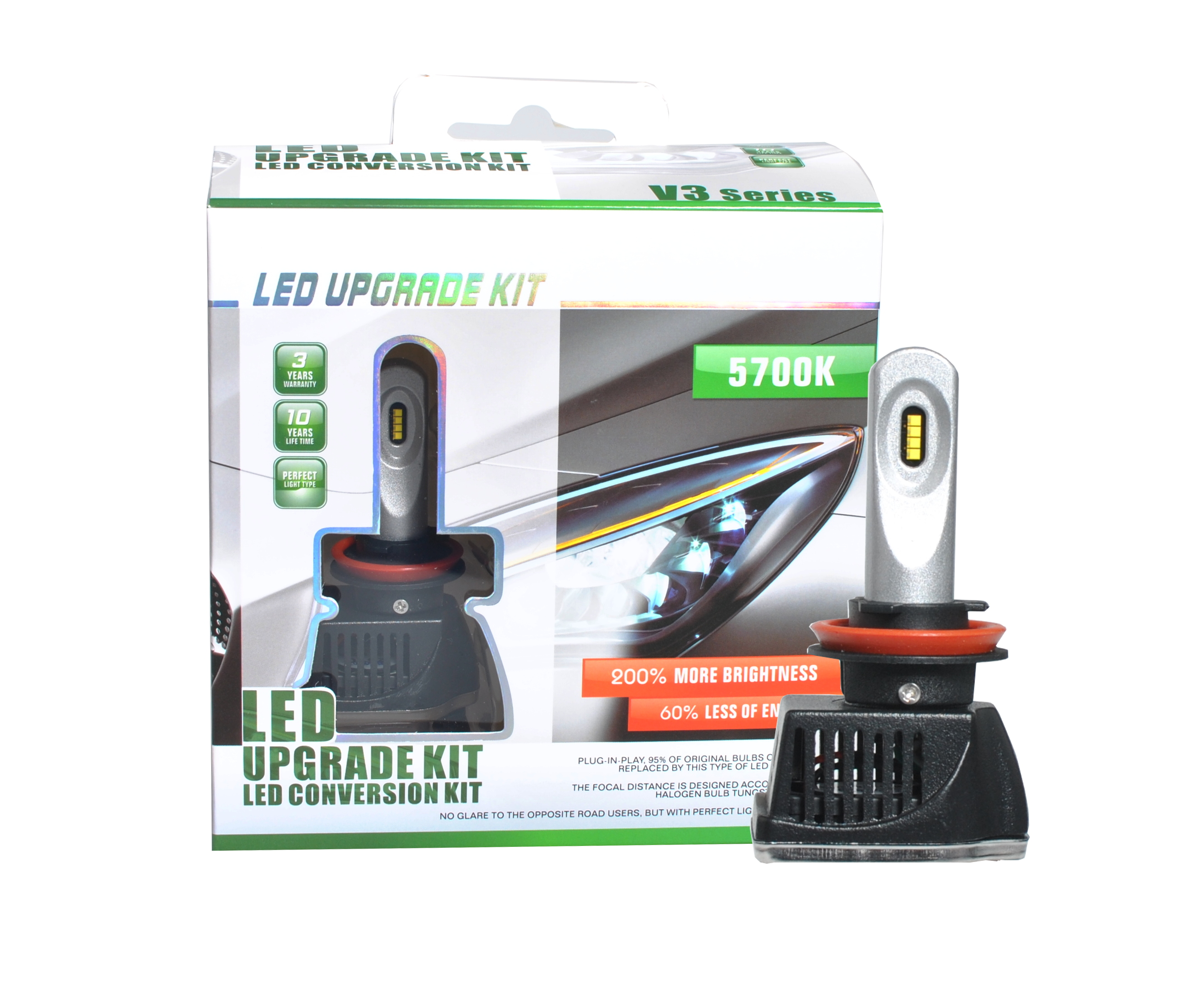 M-TECH Σετ H11 Led 12/24V 48W 5700K Lumileds BY Philips LSP11/MT