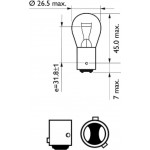 Philips Λυχνία, Φώτα φρένων/πίσω Φώτα - 12594CP