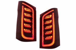 Πίσω Φώτα Led Smoke Κατάλληλα Για Mercedes V-Class W447 (2014-2019) Μονή Πίσω Πόρτα Με Δυναμικά Διαδοχικά Φώτα Στροφής