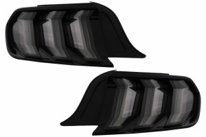 Πίσω Φώτα Led Κατάλληλα Για Ford Mustang Vi S550 (2015-2019) Σε Φιμέ Χρώμα Με Δυναμικά Διαδοχικά Φώτα στροφής.