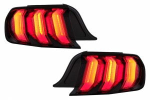 Πίσω Φώτα Led Κατάλληλα Για Ford Mustang Vi S550 (2015-2019) Κόκκινα Με Δυναμικά Διαδοχικά Φώτα Στροφής