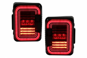 Πίσω Φώτα Led Κατάλληλα Για Jeep Wrangler Jk (2007-2017) Smoke