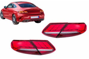 Πλήρως Led Πίσω Φώτα Κατάλληλα Για Mercedes C-Class A205 Cabrio C205 Coupe (2016-2023) Δυναμικό Διαδοχικό Φως Στροφής