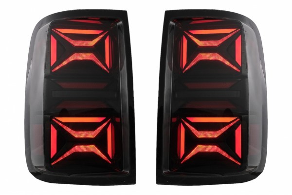 Πλήρη Πίσω Φώτα Led Κατάλληλα Για Vw Amarok (2010-2020) Δυναμικά Διαδοχικά Φώτα Στροφής Με Φιμέ Τζάμι