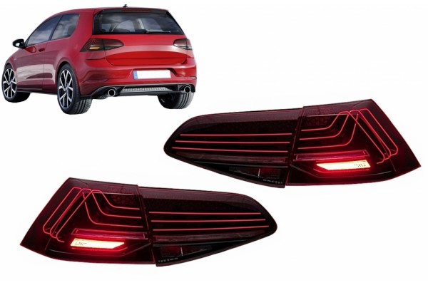 Πλήρως Led Πίσω Φώτα Κατάλληλα Για Vw Golf 7 & 7.5 Hatchback (2012-2019) Με Halogen Laser Look Πλήρως Led Πίσω Φώτα Κατάλληλα Για Vw Golf 7 & 7.5 Hatchback (2012-2019) Με Halogen Laser Look