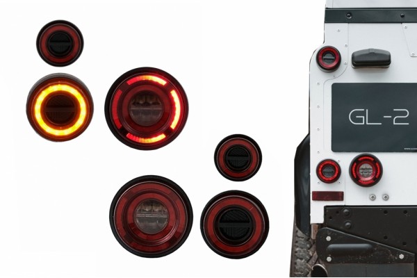 Πίσω Φώτα Led Glohh GL-2 Κατάλληλα Για Land Rover Defender L316 (1990-2016)