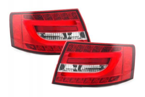 Led Light Bar Πίσω Φώτα Κατάλληλα Για Audi A6 Limousine (2004-2008) Κόκκινο Crystal Factory Led