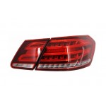 Πίσω Φώτα Led Light Bar Κατάλληλα Για Mercedes E-Class W212 (2009-2013) Μετατροπή Facelift Σχεδιασμός Κόκκινο Διαφανές