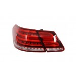 Πίσω Φώτα Led Light Bar Κατάλληλα Για Mercedes E-Class W212 (2009-2013) Μετατροπή Facelift Σχεδιασμός Κόκκινο Διαφανές