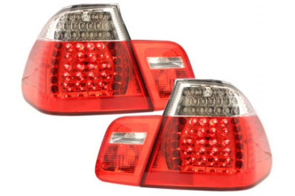 Πίσω Φώτα Led Κατάλληλα Για Bmw Σειρά 3 E46 Limousine 4D (1998-2001) Κόκκινο Κρύσταλλο