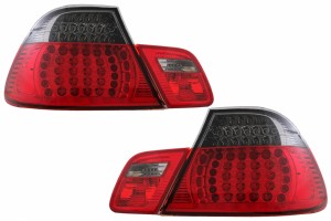 Πίσω Φώτα Led Κατάλληλα Για Bmw Σειρά 3 E46 Coupe 2D (1998-2003) Κόκκινο Μαύρο
