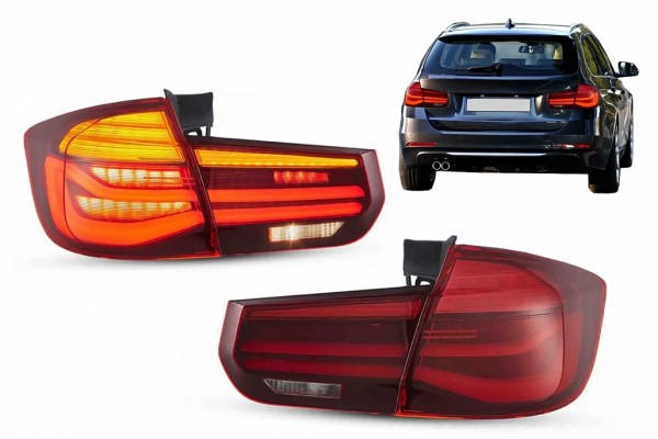 Πίσω Φώτα Led Κατάλληλα Για Bmw Σειρά 3 F31 Touring Pre Lci & Lci (2011-2019) Με Δυναμικό Διαδοχικό Φως Φλας