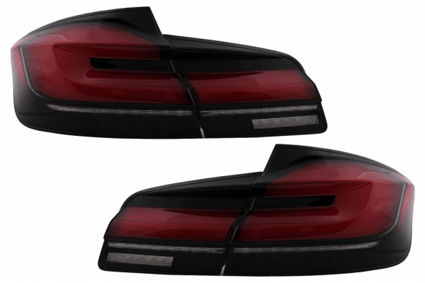 Πίσω Φώτα Led Κατάλληλα Για Bmw Σειρά 5 F10 (2011-2017) Με Δυναμικό Διαδοχικό Φως Στροφής Αναβάθμιση Σε Lci G30 Design