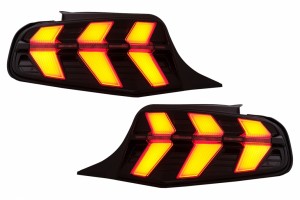 Πίσω Φώτα Led Κατάλληλα Για Ford Mustang V Pre-Facelift (2010-2012) Smoke 7 Modes Με Δυναμικά Διαδοχικά Φώτα Στροφής