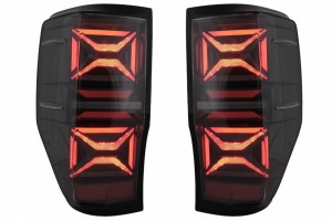 Πίσω Φώτα Led Κατάλληλα Για Ford Ranger (2012-2018) Smoke Με Διαδοχικά Δυναμικά Φώτα Στροφής