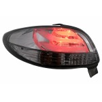 Πίσω Φώτα Led Κατάλληλα Για Peugeot 206 Hatchback 3/5 Πόρτες (1998-2004) Μαύρο Φιμέ