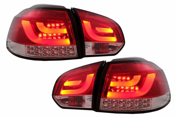 Πίσω Φώτα Led Κατάλληλα Για Vw Golf 6 Vi (2008-2013) Κόκκινο Διαφανές Πίσω Φώτα Led Κατάλληλα Για Vw Golf 6 Vi (2008-2013) Κόκκινο Διαφανές