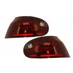 Πίσω Φώτα Led Κατάλληλα Για Vw Golf V 5 (2004-2009) Αριστερό Τιμόνι (LHD) Κεράσι Κόκκινο Αστικό Στυλ