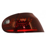 Πίσω Φώτα Led Κατάλληλα Για Vw Golf V 5 (2004-2009) Αριστερό Τιμόνι (LHD) Κεράσι Κόκκινο Αστικό Στυλ