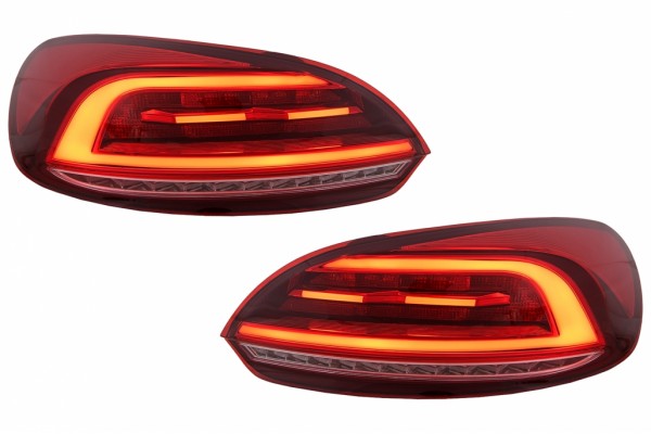 Πίσω Φώτα Led Κατάλληλα Για Vw Scirocco Hatchback 137 Mk3 (2008-2014) Κόκκινα Δυναμικά Φώτα Στροφής
