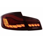 Πίσω Φώτα Oled Κατάλληλα Για Bmw Σειρά 5 F10 (2011-2017) Κόκκινα Διαφανή Με Δυναμικό Διαδοχικό Φως Στροφής