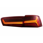 Πίσω Φώτα Full Led Κατάλληλα Για Audi A6 4G C7 Limousine (2011-2014) Κόκκινο, διάφανο, Facelift Design Με Διαδοχικά Δυναμικά Φώτα στροφής.