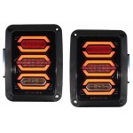 Πίσω Φώτα Full Led Κατάλληλα Για Jeep Wrangler Jk Rubicon (2007-2017) Smoke