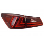 Πίσω Φώτα Full Led Κατάλληλα Για Lexus Is XE20 (2006-2012) Light Bar Facelift Νέο XE30 Κόκκινο Διαφανές