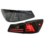 Πίσω Φώτα Full Led Κατάλληλα Για Lexus Is XE20 (2006-2012) Light Bar Facelift Νέο XE30 Smoke