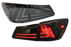 Πίσω Φώτα Full Led Κατάλληλα Για Lexus Is XE20 (2006-2012) Light Bar Facelift Νέο XE30 Smoke