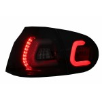 Πίσω Φώτα Led Bar Κατάλληλο Για Vw Golf V 5 (2004-2009) Smoke Black Urban Style