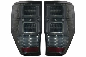 Πίσω Φώτα Led Κατάλληλα Για Ford Ranger (2012-2018) Με Διαδοχικά Δυναμικά Φώτα Στροφής Σε Χρώμα Smoke.
