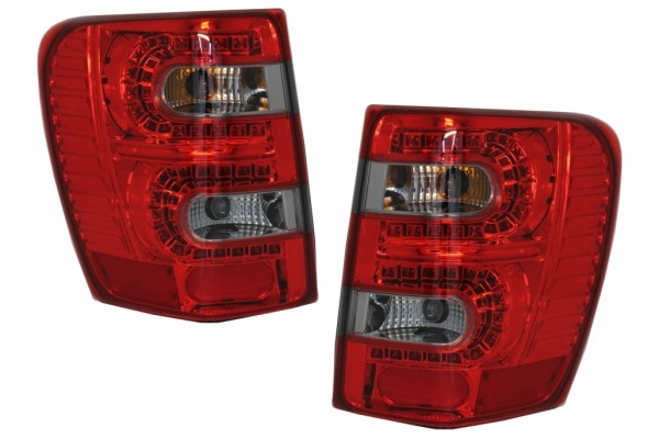 Πίσω Φώτα Led Κατάλληλα Για Jeep Grand Cherokee (1999-05.2005) Κόκκινο Φιμέ