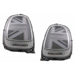 Πίσω Φώτα Κατάλληλα Για Mini One F55 F56 F57 3D 5D Cabrio (2014-2018) Jcw Design Ασημί