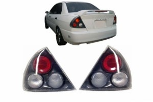 Πίσω Φώτα Κατάλληλα Για Mitsubishi Mirage Lancer (1995-1997) Coupe Sedan Πίσω Φώτα Μαύρα