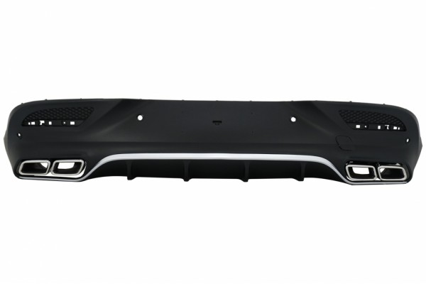 Πίσω Διαχύτης Με Άκρα Σιγαστήρα Εξάτμισης Κατάλληλος Για Mercedes Gle Coupe C292 Sport Line (2015-2019) Chrome Edition GLE63 Design