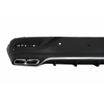 Πίσω Διαχύτης Με Άκρα Σιγαστήρα Εξάτμισης Κατάλληλος Για Mercedes Gle Coupe C292 Sport Line (2015-2019) Chrome Edition GLE63 Design