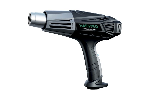 Maestro MHG-2001 Θερμοπιστολο Αερος Για Πλαστικα Με 4 Εξαρτηματα (2000W/450-600°C )