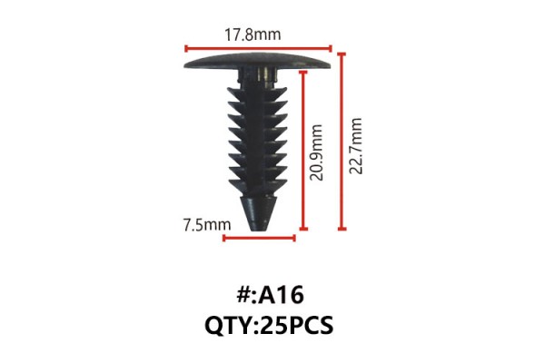 Maestro A16 Κλιπς Συγκρατησης Αμαξωματος (TREE TYPE)