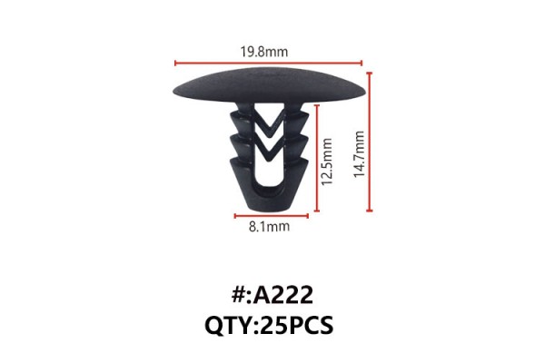 Maestro A222 Κλιπς Συγκρατησης Αμαξωματος (TREE TYPE)