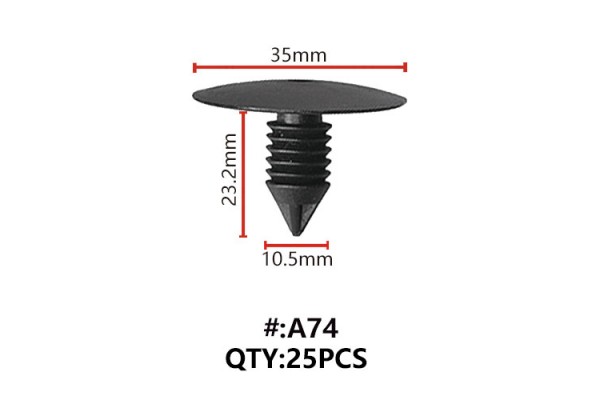 Maestro A74 Κλιπς Συγκρατησης Αμαξωματος (TREE TYPE)