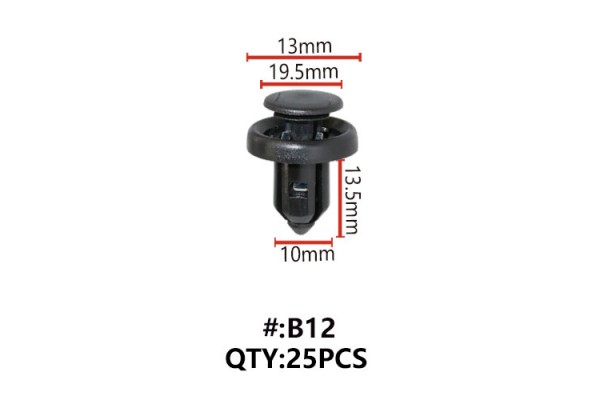 Maestro B12 Κλιπς Πλαστικα Κουμπωματα Για Αμαξωμα (RETAINERS)