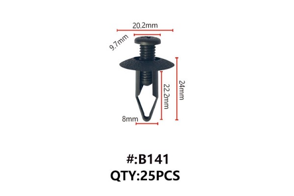 Maestro B141 Κλιπς Πλαστικα Κουμπωματα Για Αμαξωμα (RETAINERS)
