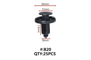 Maestro B20 Κλιπς Πλαστικα Κουμπωματα Για Αμαξωμα (RETAINERS)
