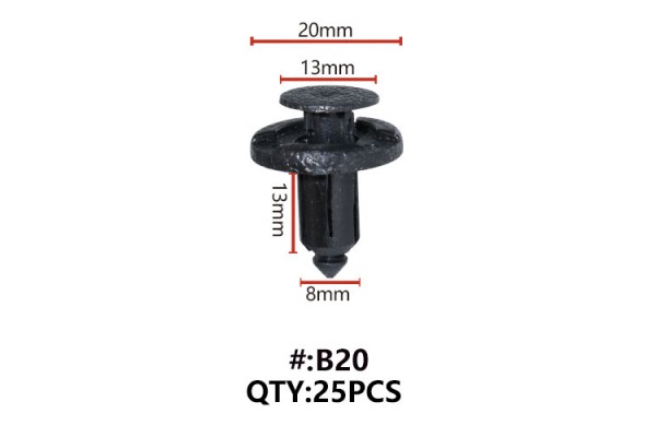 Maestro B20 Κλιπς Πλαστικα Κουμπωματα Για Αμαξωμα (RETAINERS)