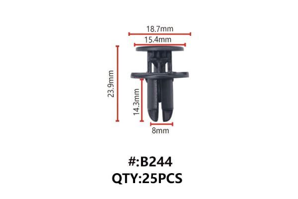 Maestro B244 Κλιπς Πλαστικα Κουμπωματα Για Αμαξωμα (RETAINERS)