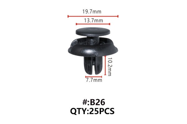 Maestro B26 Κλιπς Πλαστικα Κουμπωματα Για Αμαξωμα (RETAINERS)
