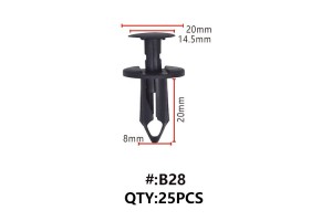 Maestro B28 Κλιπς Πλαστικα Κουμπωματα Για Αμαξωμα (RETAINERS)
