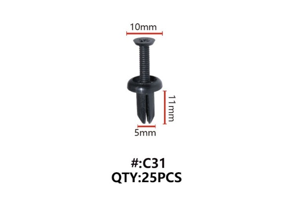 Maestro C31 Κλιπς Πλαστικα Κουμπωματα Για Αμαξωμα (RETAINERS)