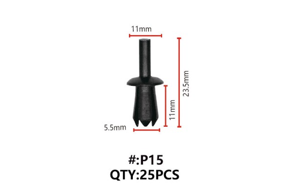 Maestro P15 Κλιπς Πλαστικα Κουμπωματα Για Αμαξωμα (RIVETS)